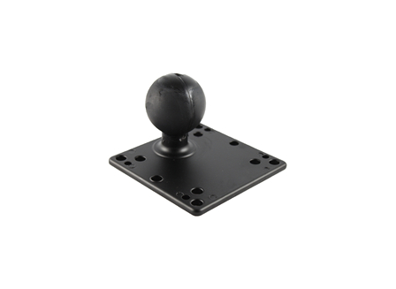 RAM Square Base with 2.25 in. Rubber Ball, 4.75 in. Base