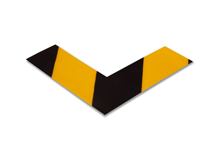 Angle, Chevrons, 2 in., Yellow/Black