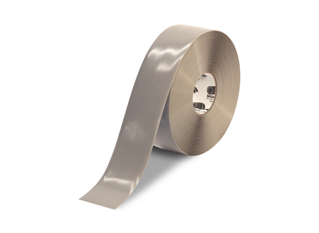 Floor Tape, Solid, 100 ft. Roll, 3 in., Gray