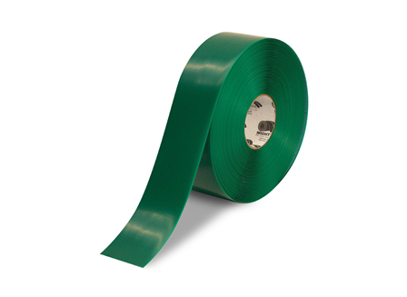 Floor Tape, Solid, 100 ft. Roll, 3 in., Green