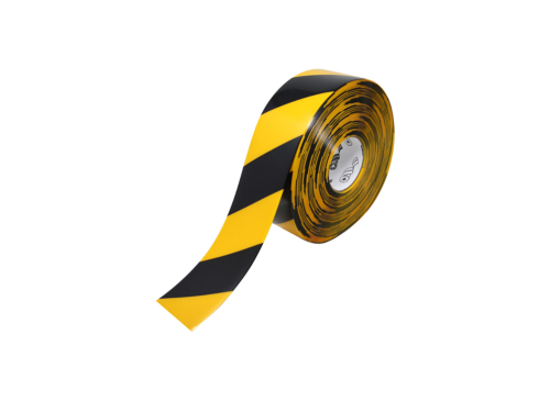 Floor Tape, Chevrons, 100 ft. Roll, 3 in., Yellow/Black