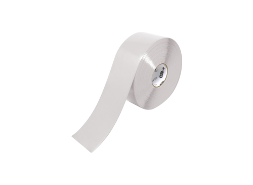 Floor Tape, Solid, 100 ft. Roll, 4 in., White