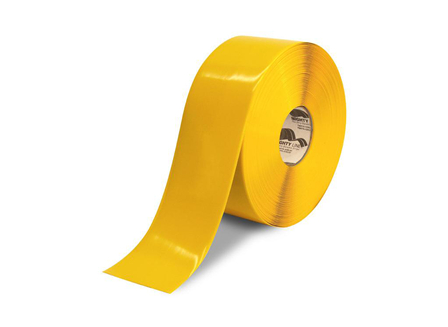 Floor Tape, Freezer, 100 ft. Roll, 4 in., Yellow