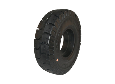 Tire, Solid Resilient, 6.50 x 10, Compound: 482, Black