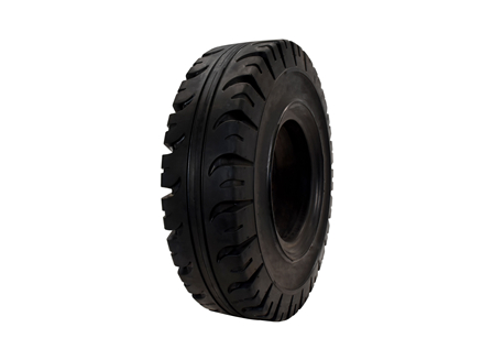 Tire, Solid Resilient, 6.50 x 10, Compound: 482, Black