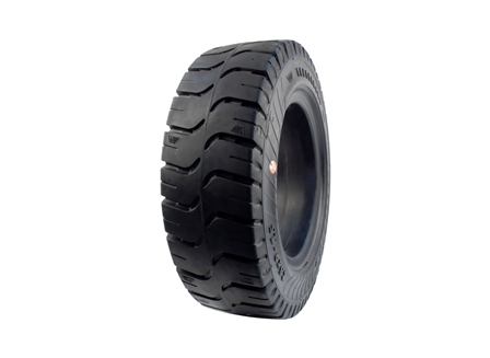 Tire, Solid Resilient, 8.15 x 15, Compound: 482, Black