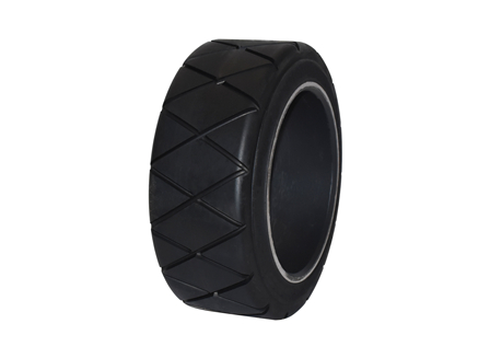Tire, Rubber, 10x4x6.5, Sipe - Diamond