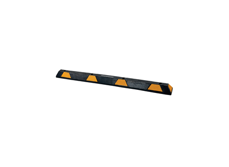 Car Stop, Recycled Rubber, 31.5 in., Black/Yellow