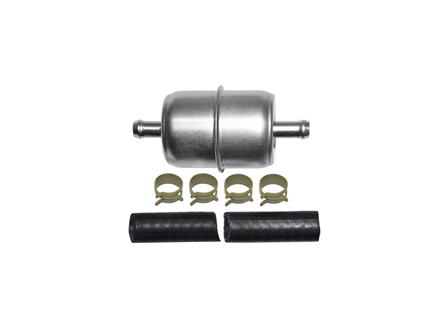 Filter, Fuel, In-Line, with Clamps and Hoses