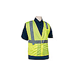 Safety Vest, Class 2 Breakaway High Visibility Green, Mesh, Crown Branded