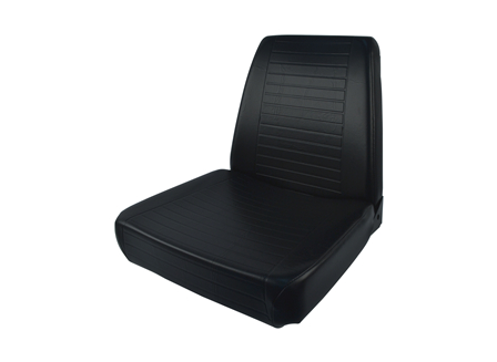 Forklift Seat, Straight Back, Pan Frame, Vinyl