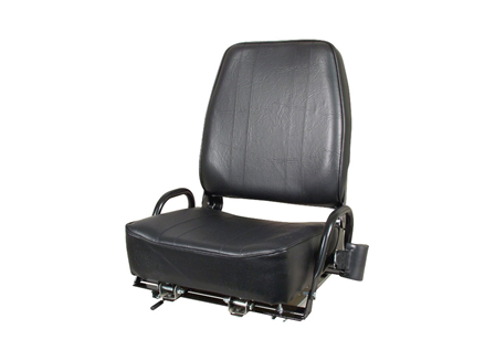 Forklift Seat, Adjustable Back, Retractable Seat Belt, Vinyl