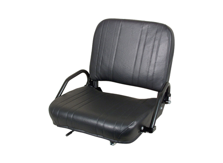 Forklift Seat, Adjustable Back, Steel Frame, Vinyl