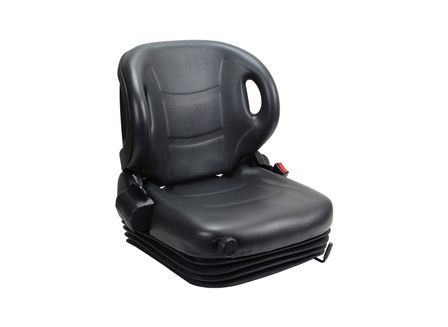 Forklift Seat, Full Suspension, Adjustable Back, Retractable Seat Belt, Electric Switch
