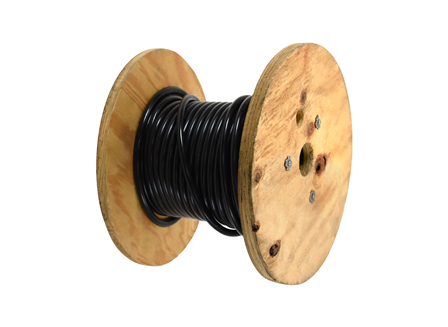 Power Cable, Gauge: 4, Black, 50 ft., UL Rated