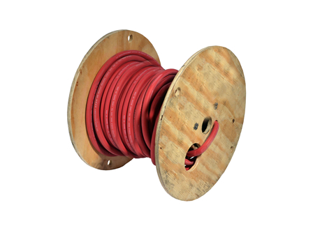 Power Cable, Gauge: 2/0, Red, 100 ft.