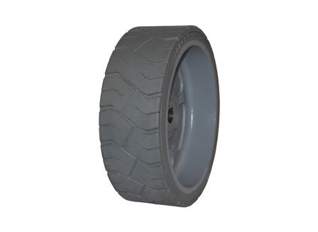 Wheel and Tire Assembly, 15 in. x 5 in., Gray Non-Marking