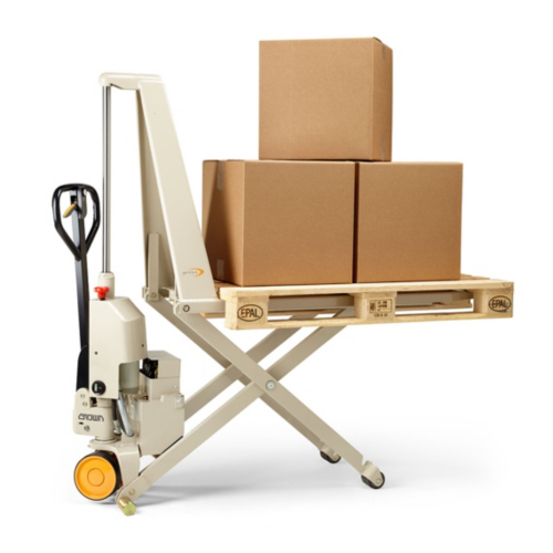 Hand Pallet Jack with Powered Scissor Lift